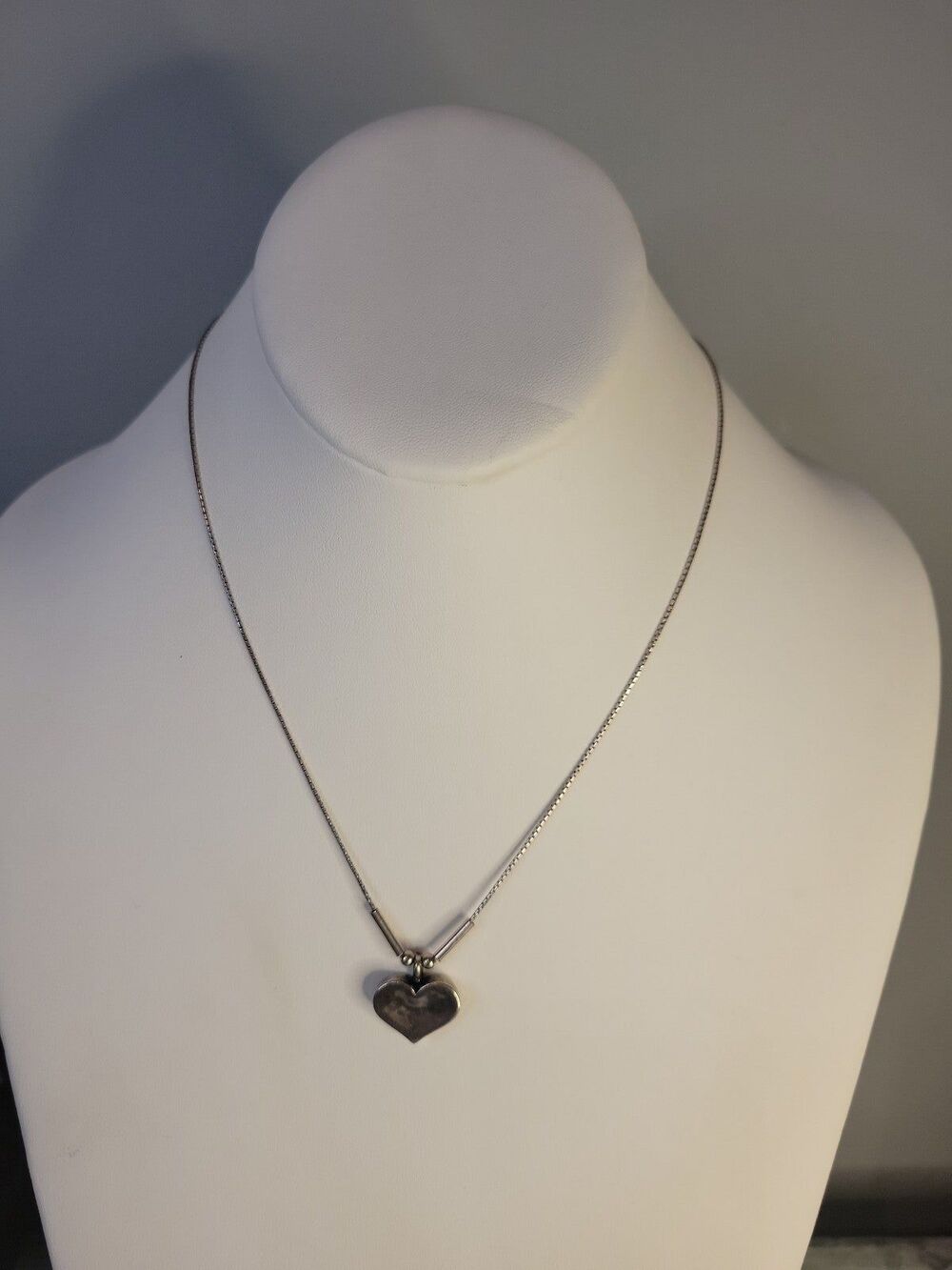 Shablool Didae Israel Sterling 925 Hammered Heart Pendant Necklace 18in Signed